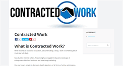 Desktop Screenshot of contractedwork.com